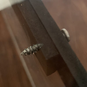 making-a-hole Pilot Screw for Dragon Ledge installation